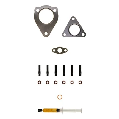 Image of 038145702J, 038145702N, 038145702NX, 03G145702H Mounting Kit, charger AJUSA JTC11055 with studs, syringe oil gaskets/seals AUDI: A6 C5 Avant