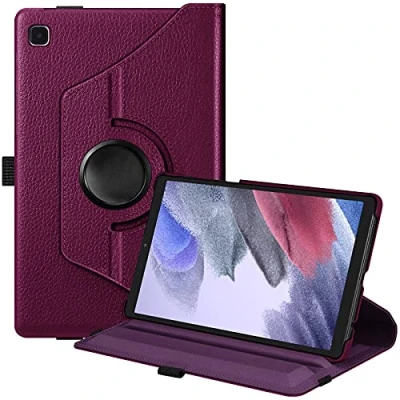 Image of FINTIE Rotating Case for Samsung Galaxy Tab A7 Lite 8.7 inch 2021 Model (SM T220/T225/T227), 360 Degree Swiveling Stand Protective Cover (Purple)