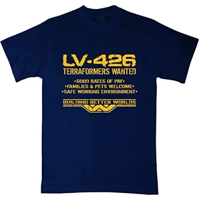 Image of Men T Shirt LV 426 Terraformers Wanted Navy Blue XXL