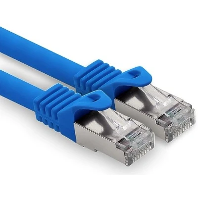 Image of freiwerk 1.0m blue 1 piece CAT.7 network cable Lan Ethernet patch s FTP LSZH PIMF 10GB RJ45 plug Cat6a