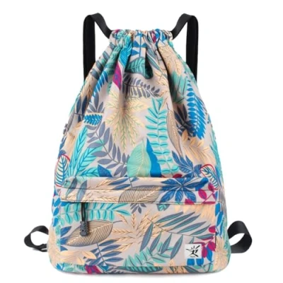 Image of Risefit Waterproof Drawstring Bag, Gym Bag Sackpack Sports Backpack for Men Women
