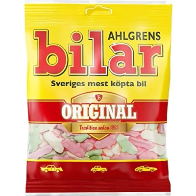 Image of Ahlgrens Bilar Original Fruity Marshmallow Sweets 125g x 36
