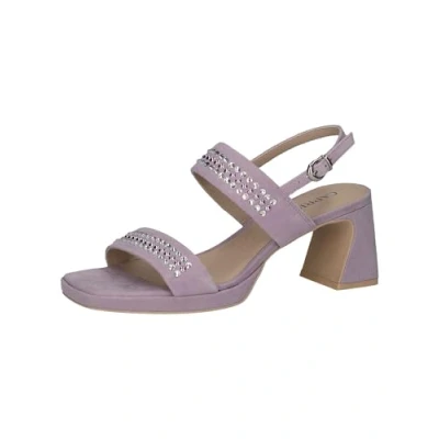 Image of CAPRICE Women&#039; 9 28315 42 Heeled Sandal, Lavender Suede, 8 UK