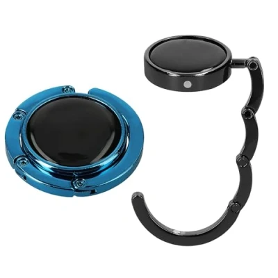 Image of kwmobile Purse Hanger for Table (Set of 2) Hook Folding Handbag Portable Bag Holder
