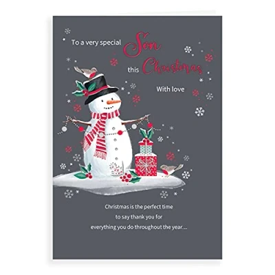 Image of Regal Publishing Character Christmas Card Son 9 x 6 inches
