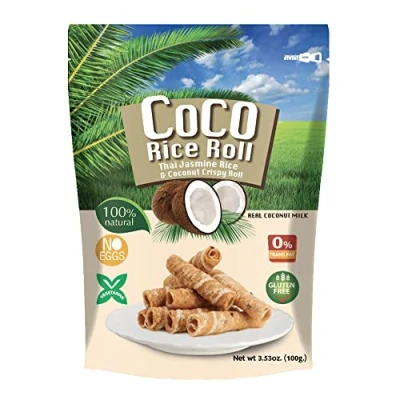 Image of Coco Rice Roll Snack Coconut Flavour 100g