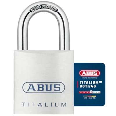 Image of ABUS 80ti/40 40mm Carded Titalium Padlock
