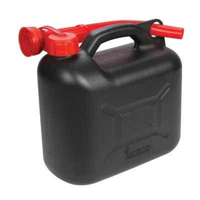 Image of Silverline Plastic Fuel Can 5Ltr Black
