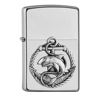 Image of Zippo Lighter, Metal, Silver, Normal