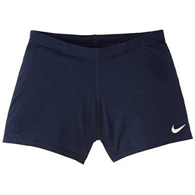 Image of NIKE Boy&#039;s Square Leg Swim Briefs, Midnight Navy Blue, XS UK