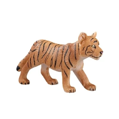 Image of MOJO Tiger Cub standing Wildlife Animal Model Toy Figure