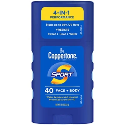Image of Coppertone SPORT Sunscreen Stick Broad Spectrum SPF 50, 1.5 Ounce