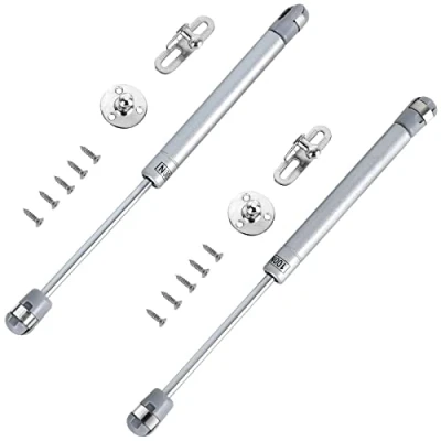 Image of Gas Strut Lift Stay Support Hydraulic Spring, 2 Pcs Lid Soft Close Hinge Spring Hinges,Cabinet Door Hinges,Automatic Stay,Pneumatic Arms,Wardrobe Piston(100n 10&quot;)