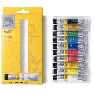 Image of Winsor &amp; Newton, Galeria Acrylic, 10x12ml Tube Set
