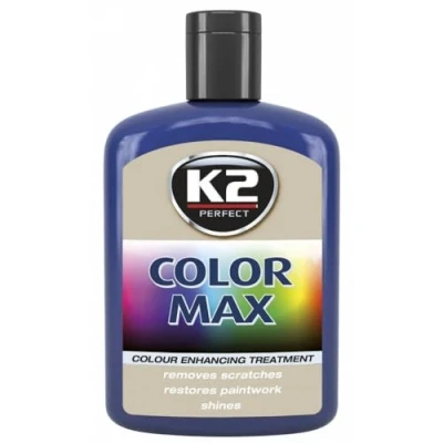 Image of K2 COLOUR MAX Car Paint Polish Cover Scratches Enhance Shine Restorer BLUE