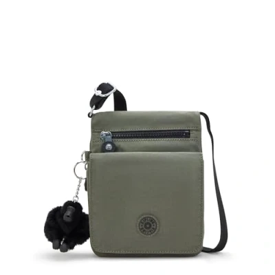 Image of Kipling Women&#039;s New Eldorado Crossbody Bag, Green Moss, 0.75&#039;&#039;L x 7.75&#039;&#039;H 6&#039;&#039;D