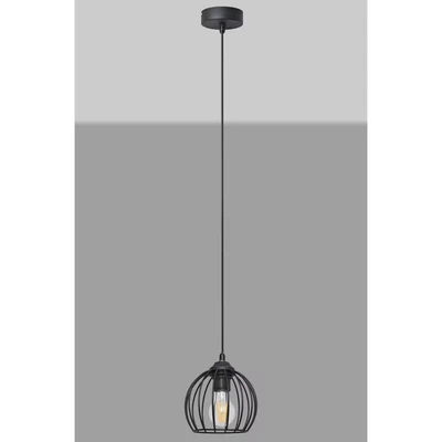Image of HELAM Cumera pendant light with cage shade, Ø 16cm
