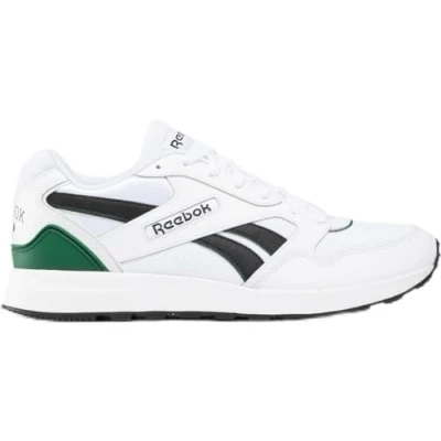 Image of Reebok Unisex GL1000 Sneaker, FTWWHT/CBLACK/DRKGRN, 7.5 UK