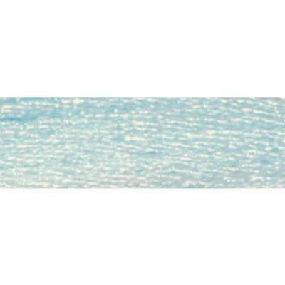 Image of DMC 317W E747 Light Effects Polyster Embroidery Floss, 8.7 Yard, Baby Blue