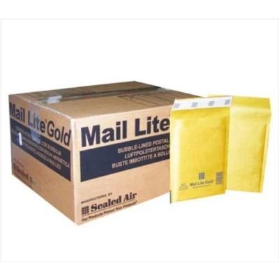 Image of 50 Mail Lite F/3 Bubble Lined Padded Envelopes 220 x 330mm 8.25&quot; 12&quot; (1 Box of 50) Gold