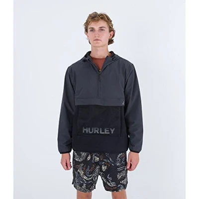 Image of Hurley Men&#039;s Phantom+ Packable Parka Jacket, Dk Stone Grey, M