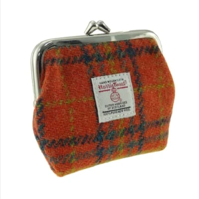 Image of Glen Appin Small Clasp Purse Eigg (Colour 108 Orange Check)