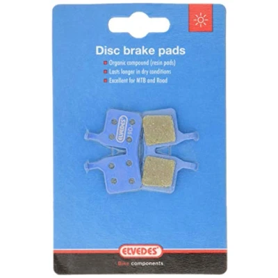 Image of Elvedes 1 Pair Organic Brake Pads Set for Magura MT5/7 Unisex Adult Blue