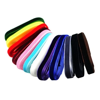 Image of MagiDeal 12 Pieces Colorful 1 Yard Luxury Velvet Ribbon for DIY Hair Accessories Craft 10mm 25mm , 9mm