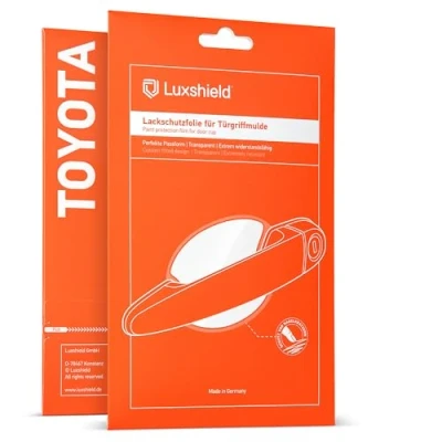 Image of Luxshield Car Door Handle Protection Film for recessed grips Toyota C HR I 2017 2024 Anti Scratch Foil Clear Paint