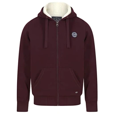 Image of Tokyo Laundry Men&#039;s Billsburg Zip Through Fleece Lined Hooded Top