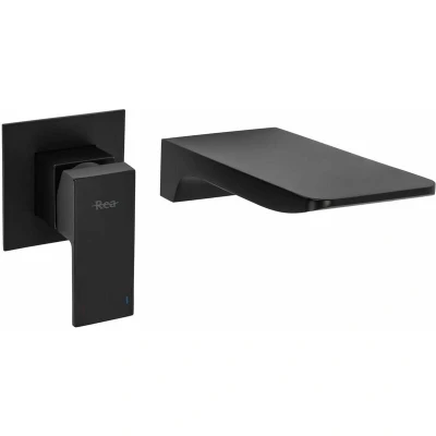 Image of REA Black Bathroom Sink tap which is Mount Under The Plaster Mason B0690