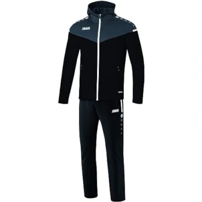 Image of JAKO Champ 2.0 M9620 Men&#039;s Tracksuit with Hood Black/Anthracite L