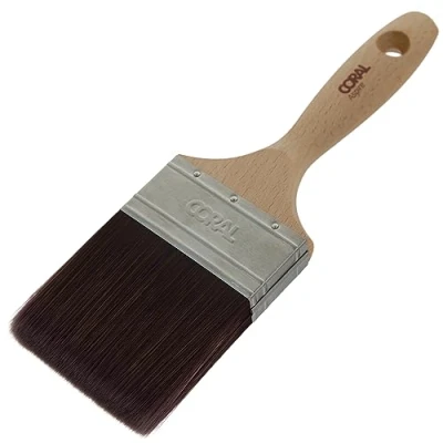 Image of Coral 31715 Aspire 3 inch Paint Brush Professional Firm Straight Cut with Flat Profile for Fast Accurate Ultra Smooth Finish Trade Emulsion or Gloss FSC Wood Handle
