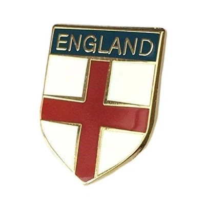 Image of ENGLAND ST GEORGE CROSS ENAMEL LAPEL PIN BADGE