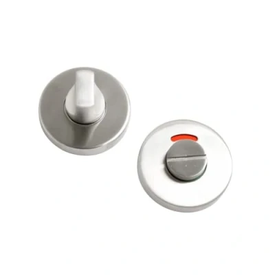 Image of Vibe Turn &amp; Release Indicator 52mm on Satin Stainless Steel Door Handle for Internal Doors