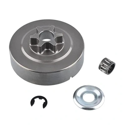 Image of Cancanle 3/8 6T Clutch Drum Sprocket Washer E Clip Kit for STIHL Chainsaw 017 018 021 023 025 MS170 MS180 MS210 MS230 MS250 1123 640 2003