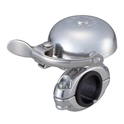 Image of CatEye OH 2300A Hibiki Aluminum Bell Silver: Lightweight, loud, polished silver, easy install
