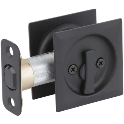 Image of Kwikset 335SQT 514 Square Privacy Bed/Bath Pocket Door Lock