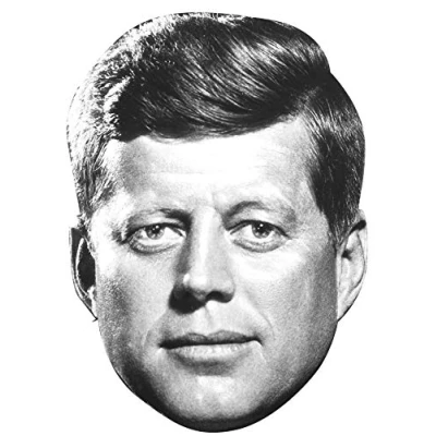 Image of FoxyPrinting Jfk Celebrity Cardboard Party Face Mask Fancy Dress