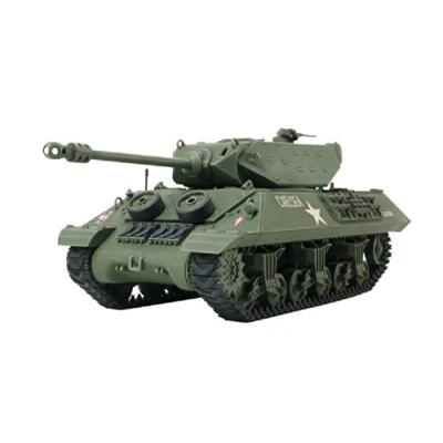 Image of TAMIYA 300032582 1:48 Brit. M10 IIC Achilles Hunting Tank, Faithful Replica, Plastic, Crafts, Model kit, Assembly, unpainted, United States Army