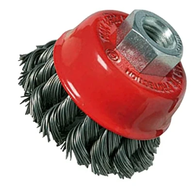 Image of Dapetz ® Twist Knot Wire Wheel Cup Brush 125mm M14 for 4 1/2&quot; 115mm Angle Grinder Metal and Stone Working, Cleaning, Surface Preparation Fabrication tasks