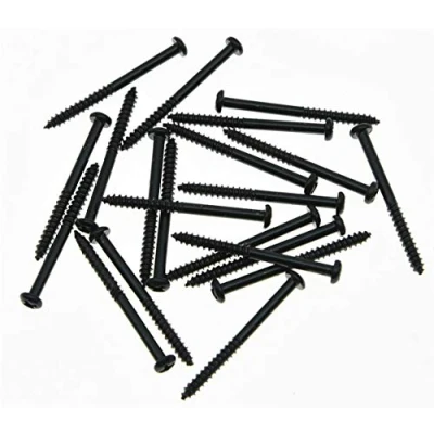 Image of Dopro 20pcs Black Bass Pickup Mounting Screws for Precision P Jazz J or P90 Pickups
