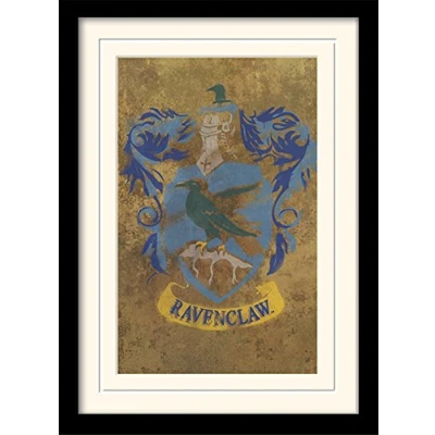 Image of Harry Potter &quot;Ravenclaw Crest&quot; Mounted and Framed Print, 30 x 40 cm