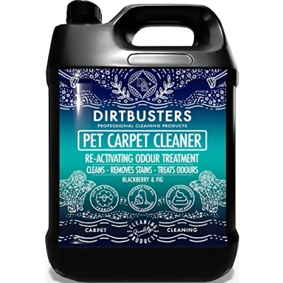 Image of Dirtbusters Pet Carpet Cleaner Solution, Shampoo Cleaning For Urine, Odour &amp; Stains, Blackberry Fig (5L)