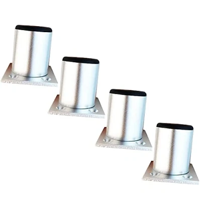 Image of Qrity 50mm Furniture Legs Cabinet Feet Aluminum Alloy Kitchen Sofa Metal Table Worktop Bar TV Desk