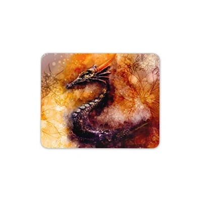 Image of Destination Vinyl ltd Beautiful Dragon Mouse Mat Pad Dragons Mythical Medieval Computer #13273