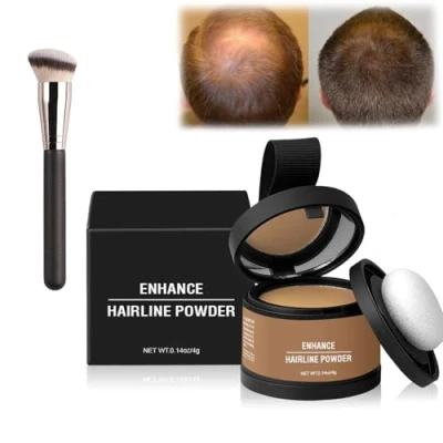 Image of Waverloo Magic Root Cover Up Blonde, Enhance Hairline Powder, Shadow Touch Powder Color, Water &amp; Sweat Resistant Instantly Conceals (12 Medium 1PC)