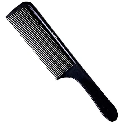 Image of Kobe Professional Flat Top fading comb Black Plastic Cutting Comb, Durable and Flexible Fade Comb/Blending Ideal Hair Blending Tool clipper for barbers