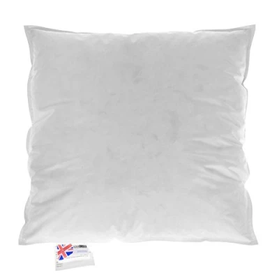 Image of HOMESCAPES Duck Feather and Down Cushion Pad 45 x cm (18 18) Inner Insert Filler with 100% Cotton Proof Cover Hypoallergenic RDS Certified Machine Washable