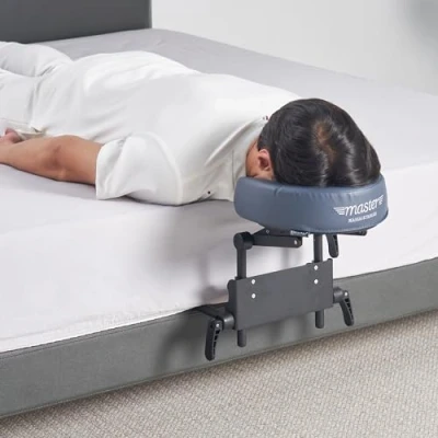 Image of Master Massage Home Use Sleeping Mattress Top Kit Adjustable Headrest Face Pillow Cradle &amp; Cushion Support Bracket, Head Rest (Cushion with Cradle), 10105